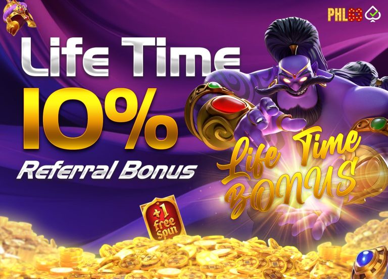 Life Time 10% Referral bonus at PHL63